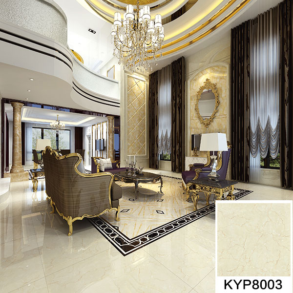 立博ladbrokes大理石瓷砖：金线莎安娜KYP8003 铺贴效果